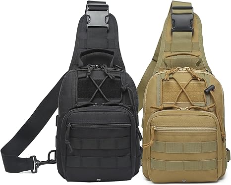 ATBP Small Tactical Sling Backpack Bag for Men Military Shoulder Bag Pack EDC Crossbody Bag for Hiking 7 Liters