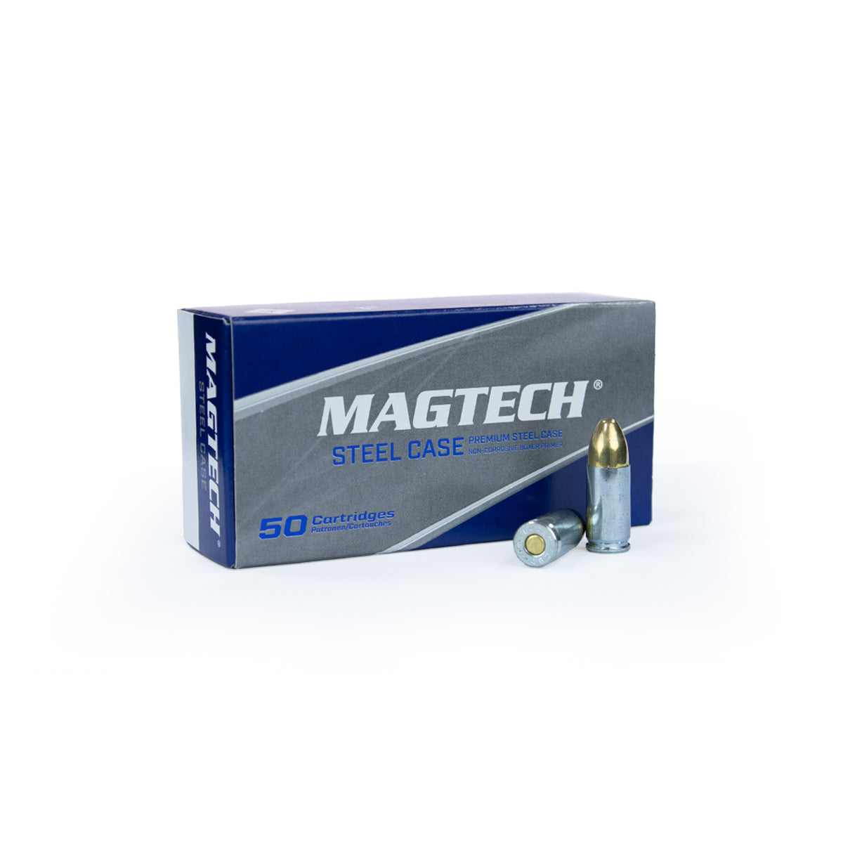 Magtech 9mm Luger Ammo 115 grain Steel Full Metal Jacket